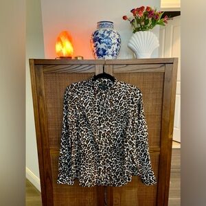 J.Crew Leopard Print Oxford 🐆